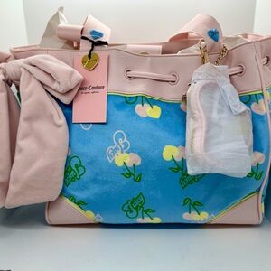 Juicy Couture Cherry Gelato Blue Tote Bag